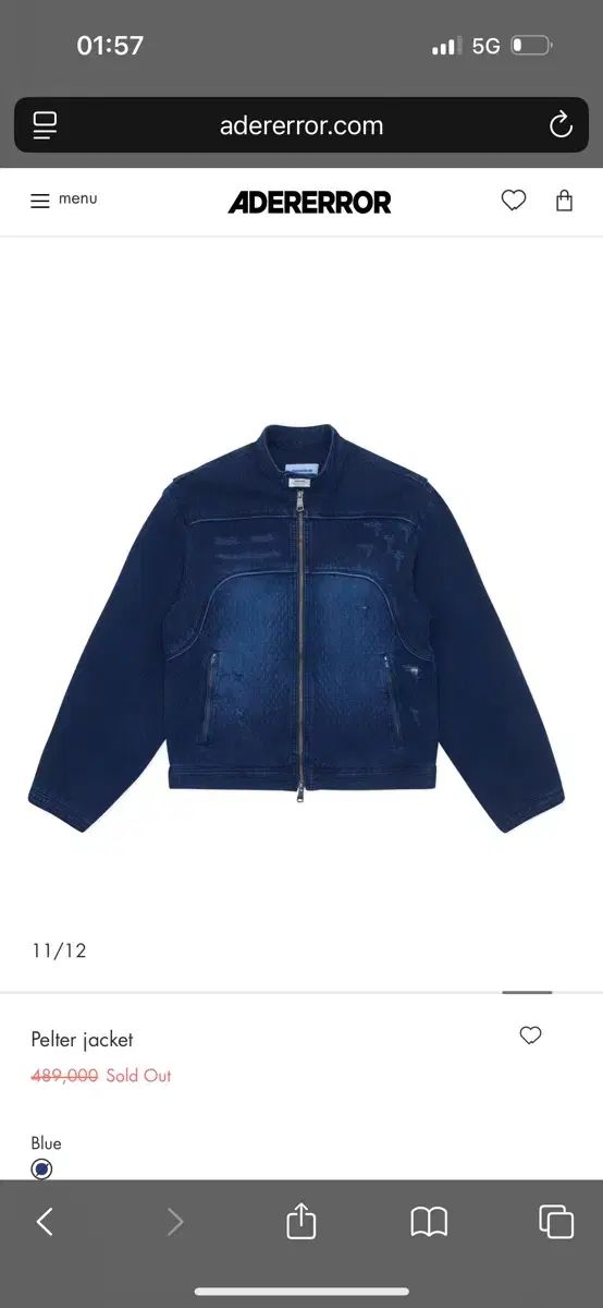 ジャケット ADERERROR Pelter jacket 5FT127 ADERERROR Pelter jacket 5FT127