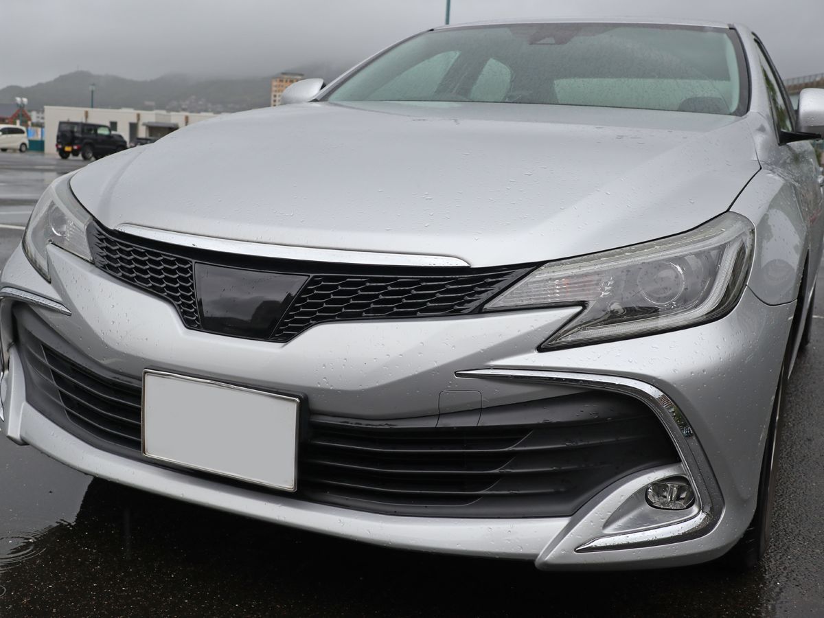 Tint+カット済エンブレム スモークフィルム(ブラックスモーク 5％)130マークX GRX130/GRX133/GRX135 後期