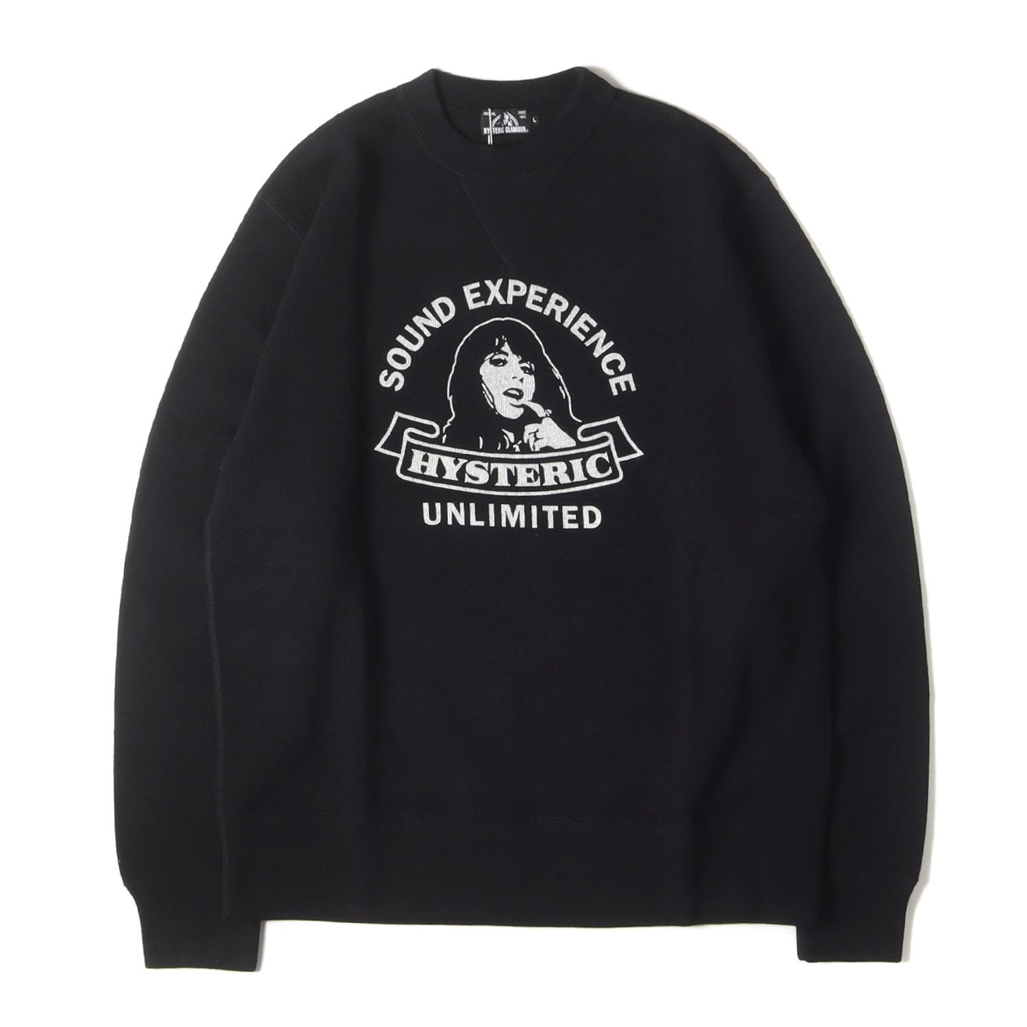 HYSTERIC GLAMOUR ブラック スウェット L HYSTERIC GLAMOUR - [ラスト1