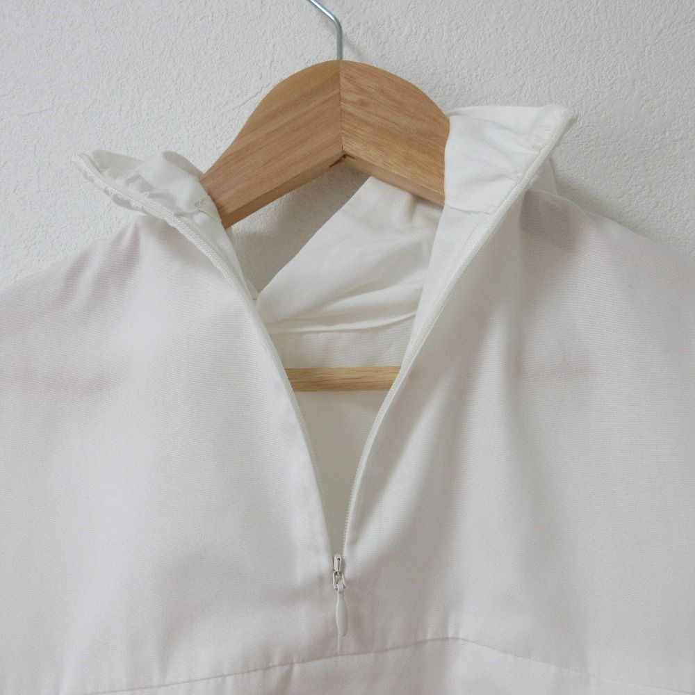 新発売 良品 スタンドカラー ビッグリボンブラウス ヨリ yori 23AW シャツ+ブラウス(長袖+七分)