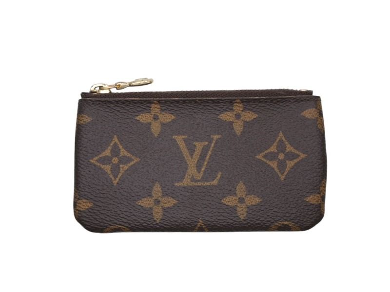 LOUIS VUITTON ルイヴィトン モノグラム ポシェット クレ コインケース 小銭入れ M62650 ロゴ ブラウン 4b007179
