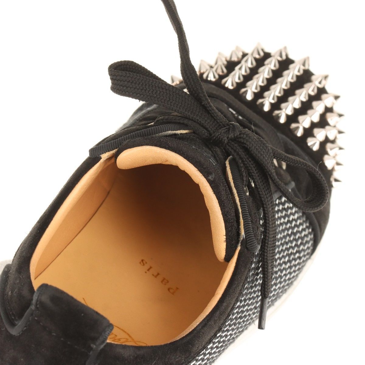 4949 未使用 クリスチャンルブタン スパイク スエード パンプス ピンク