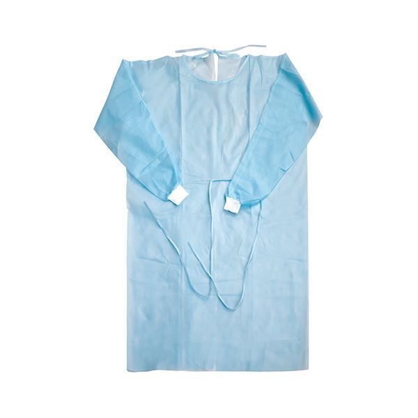 まとめ オオサキメディカルオオサキ アイソレーションガウン ニット袖 ブルー 51045 1パック 10枚 ×3セット
