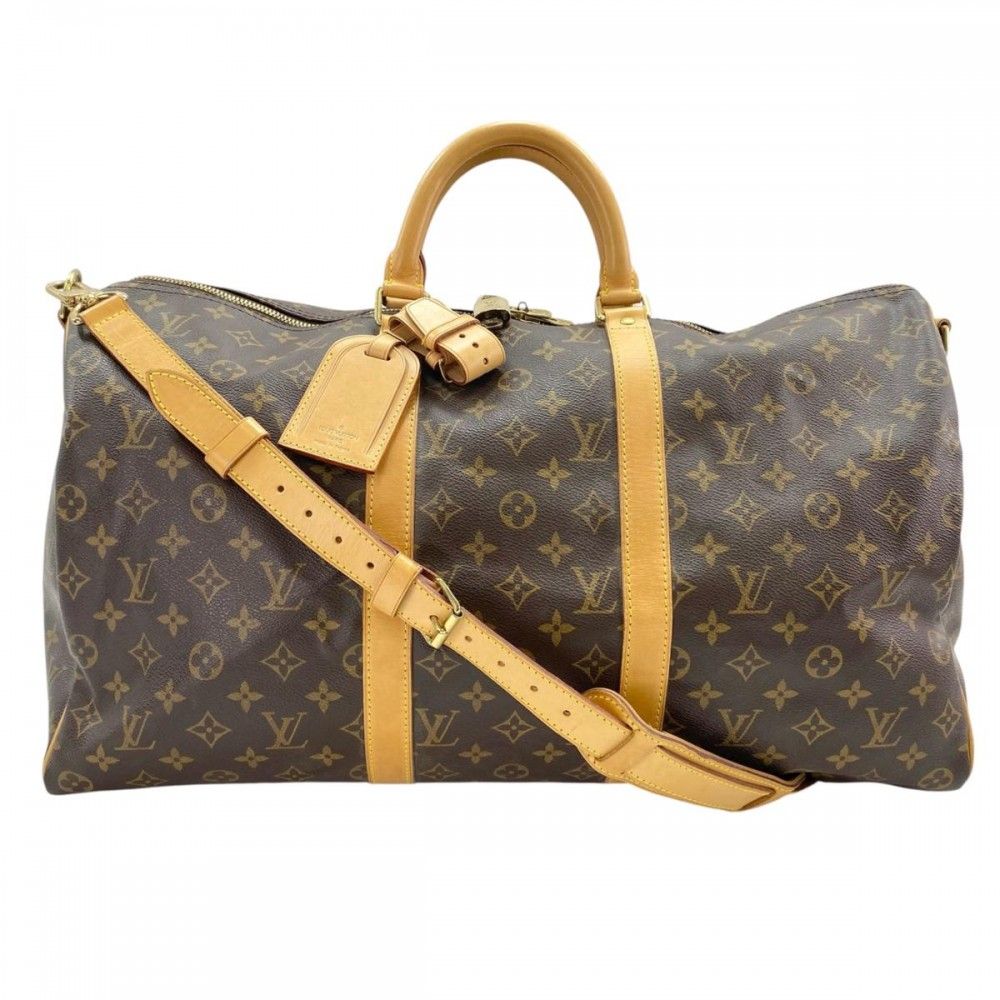 ルイヴィトン ボストンバッグ レディース 2WAY 旅行バッグ キーポルバンドリエール50 トラベルバッグ ショルダーバッグ LOUIS VUITTON M41416 ブラウン 茶 ゴールド金具 品