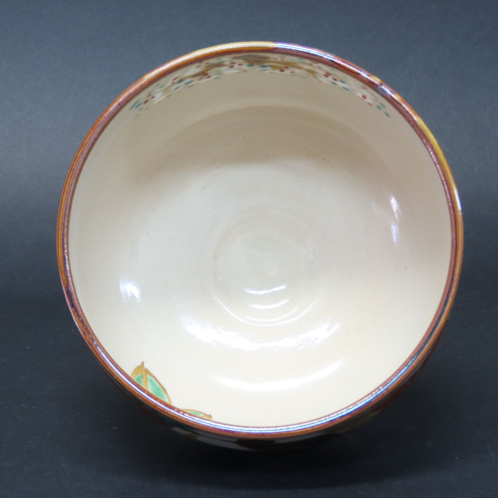 0059 美品 尾関作十郎 真作保証 犬山焼 雲錦手 桜と紅葉図 抹茶茶碗 茶道具 在銘 共箱 共布 - メルカリ