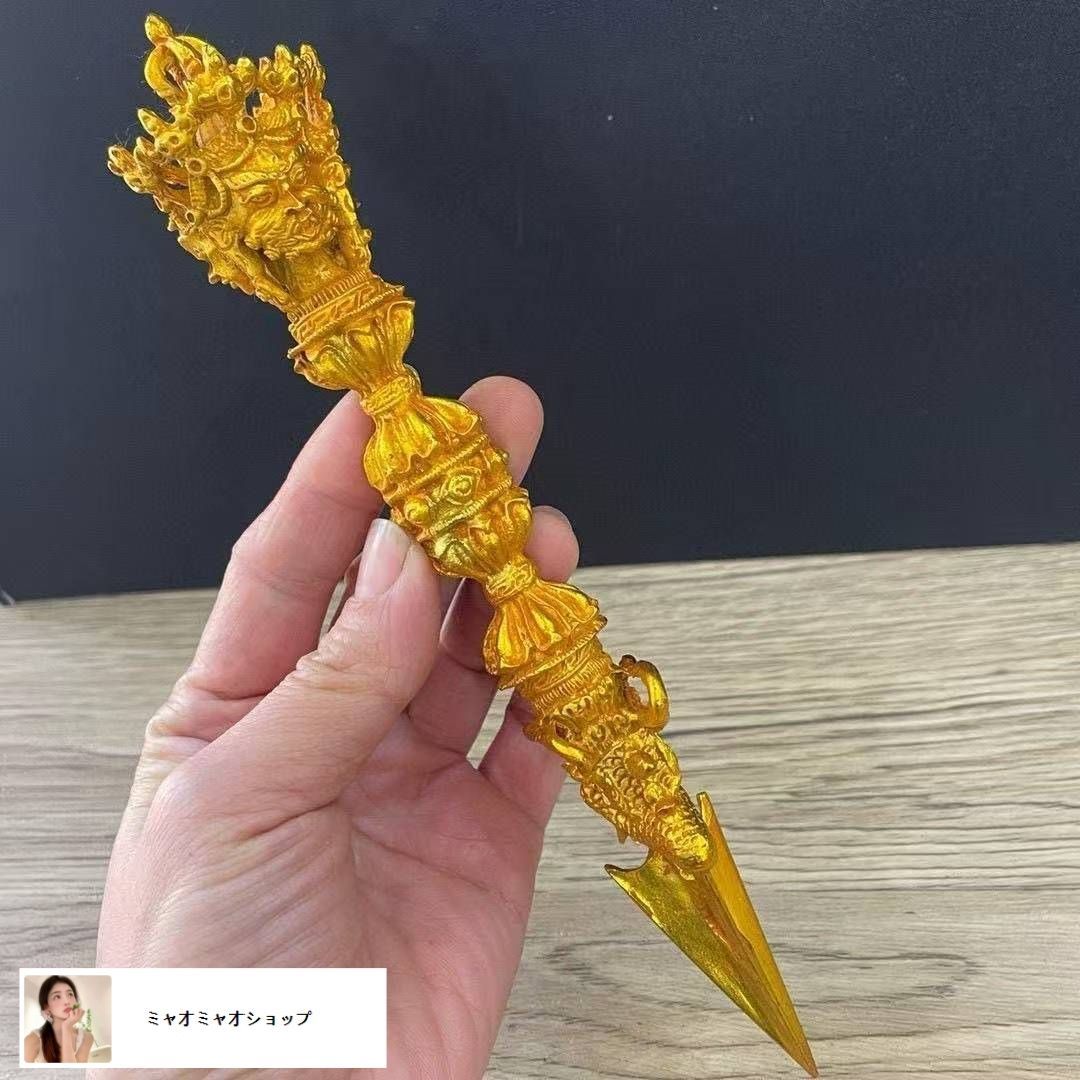 中国古美術・蔵伝工芸・寒鉄彩絵金剛降魔杵・手工錾刻・文房置物・鎮宅辟邪・風水法具 2025年最新】Yahoo!オークション -降魔杵の中古品・新品・未使用
