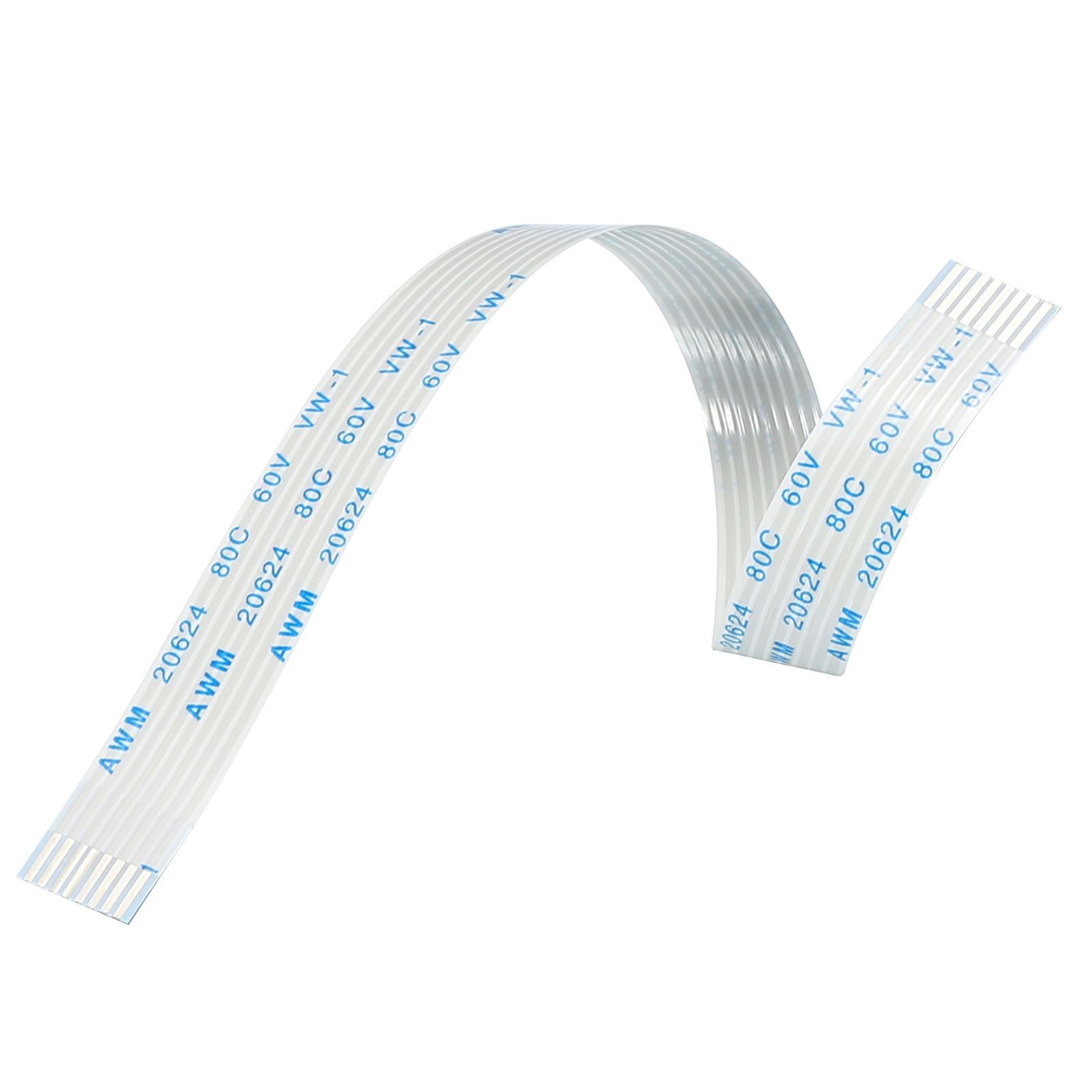 uxcell フレキシブルフラットケーブル延長リボンケーブル 8ピン1.0 mm