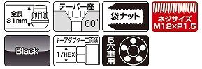 M12×P1.5