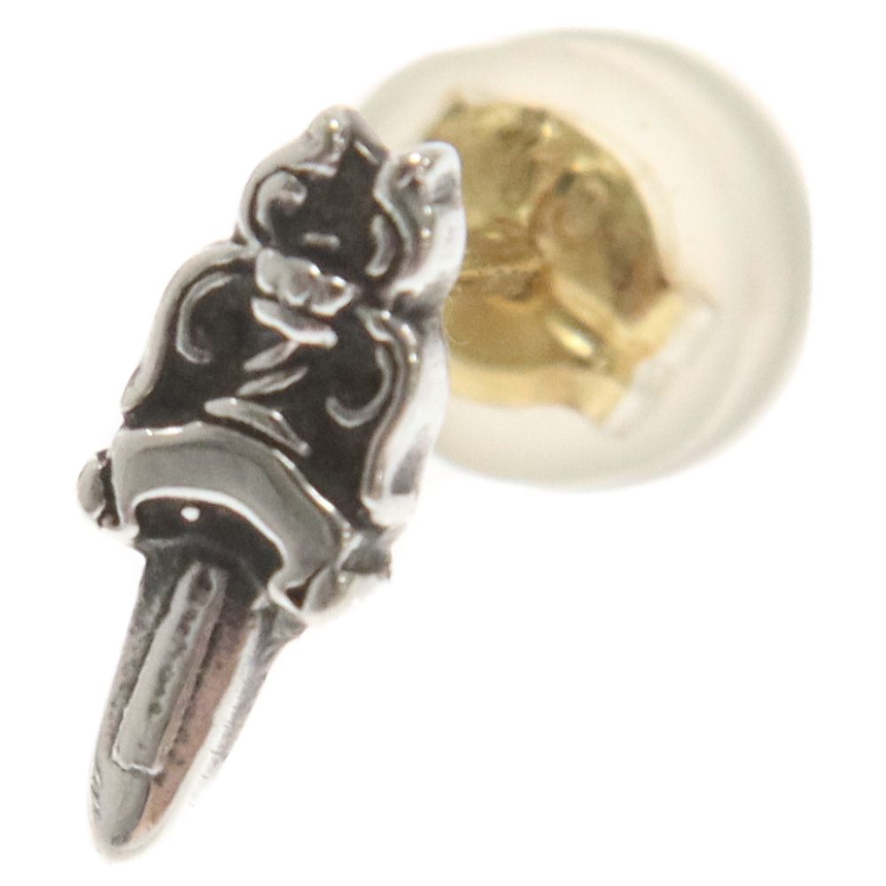 クロムハーツ STUD CRSBLL/クロスボールスタッド シルバーピアス  