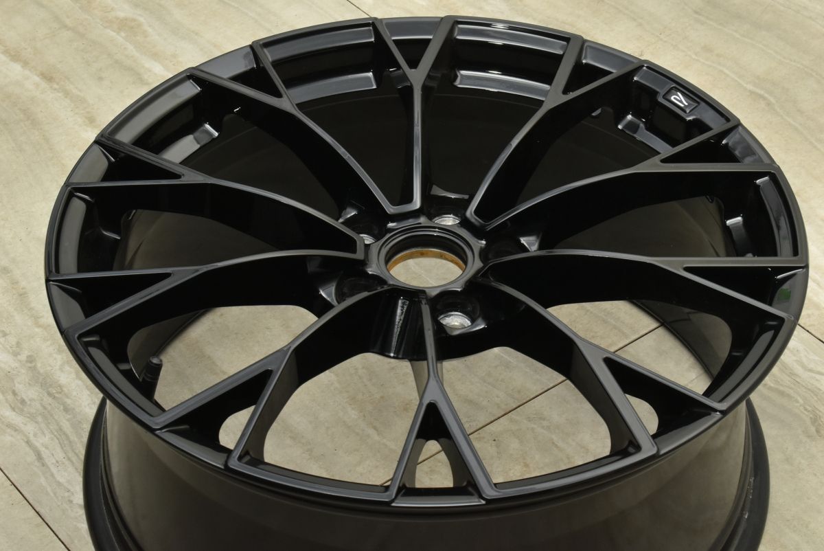 新車外し品 フォルクスワーゲン 8.5 ゴルフ R ブラックエディション 純正 19in 8J 50 PCD112 1本販売 スペア用 交換用