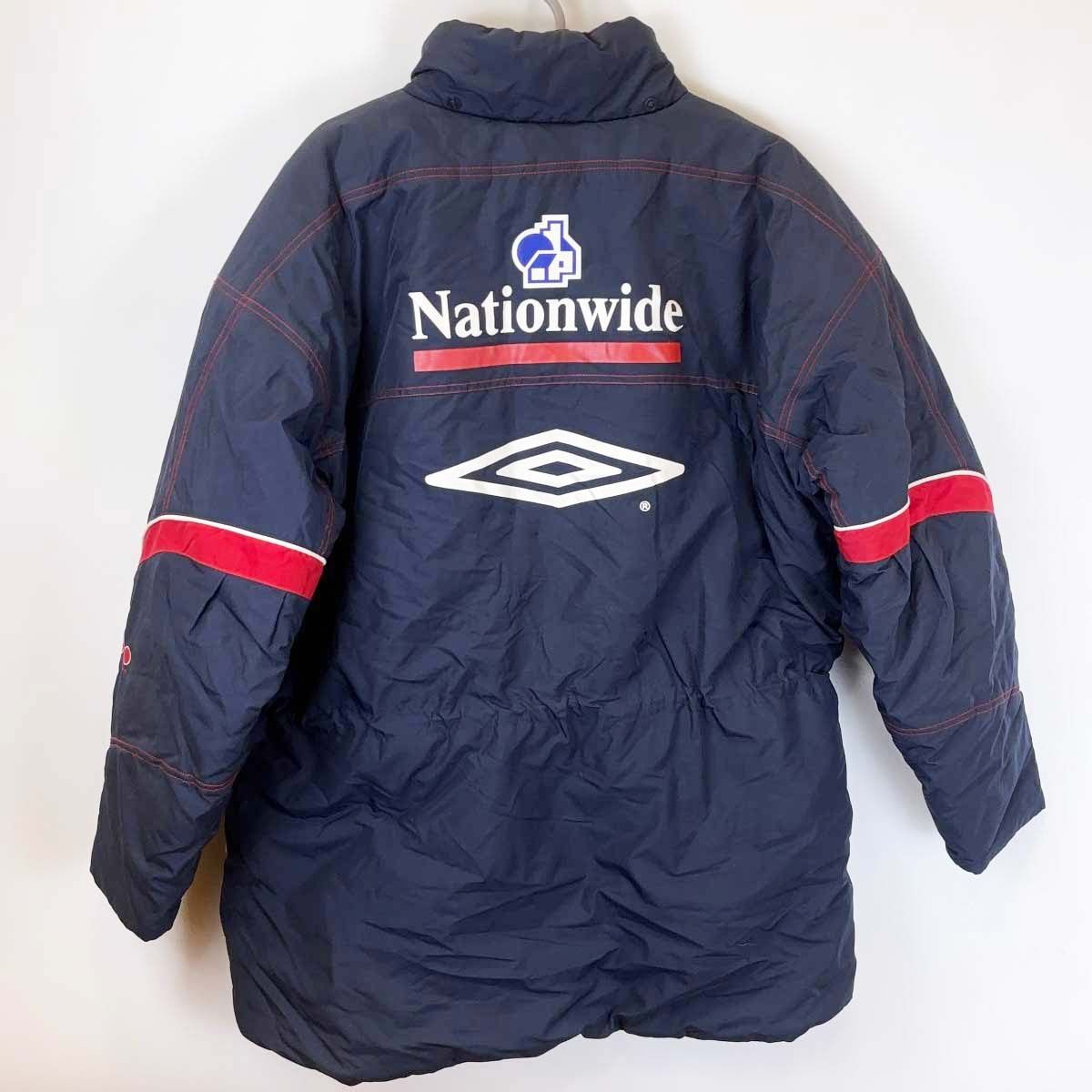 00s ヴィンテージ アンブロ UMBRO イングランド代表　ベンチコート M 00s ヴィンテージ アンブロ UMBRO イングランド代表 ベンチコート M