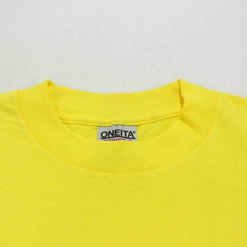 DEADSTOCK 80s USA製 vintage 無地 胸ポケット付き 半袖Tシャツ 