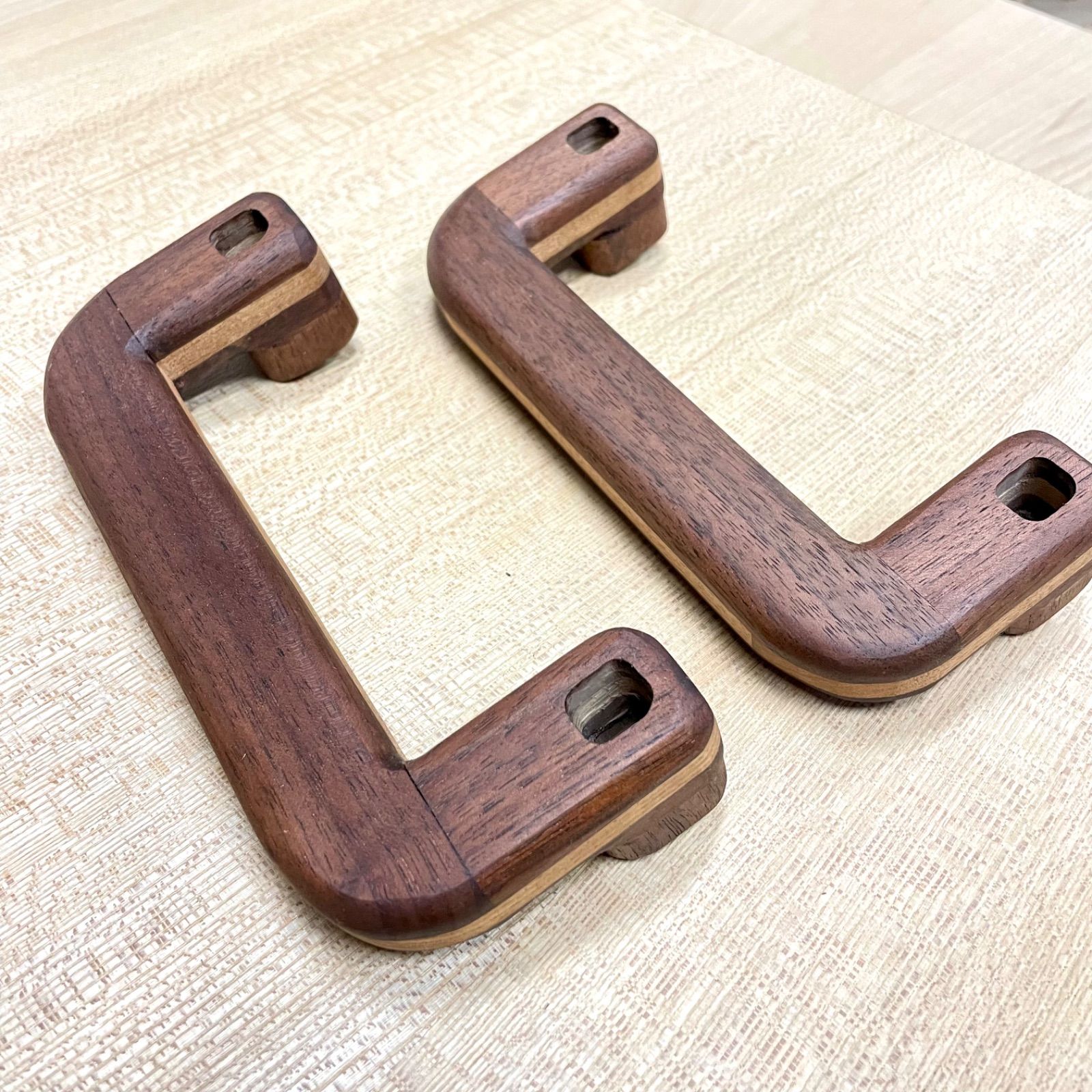 木製アシストグリップ&シフトノブ(チェスナット) ハイエース用