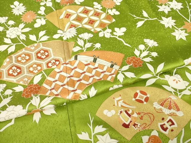 小紋 フルセット 花丸紋 手刺繍 鹿の子絞り 着物 I5 ストア 安心