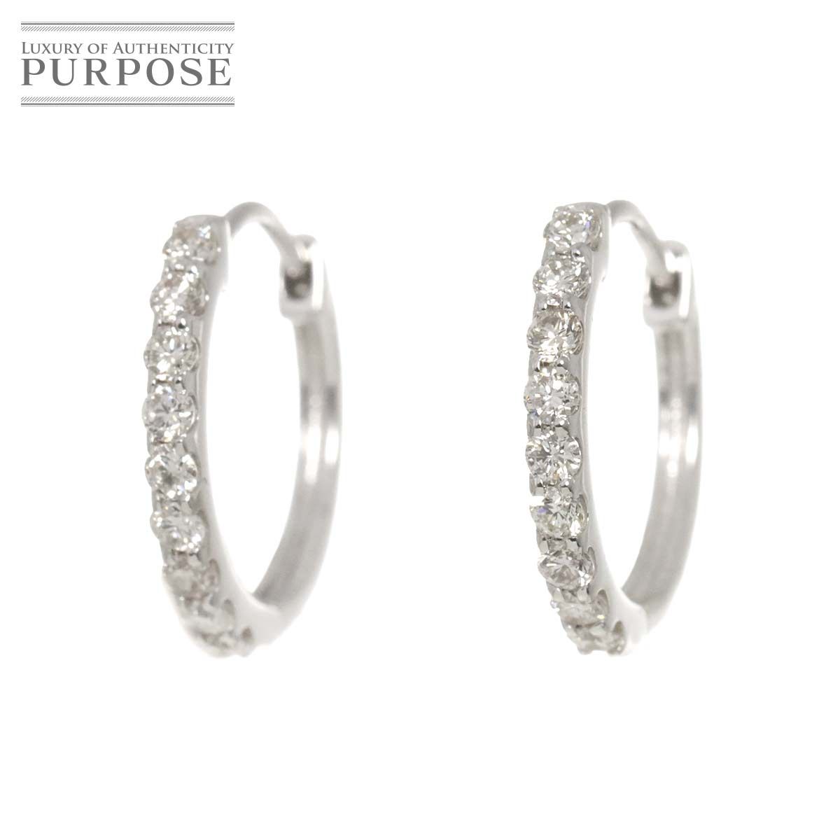 ダイヤ 0.15ct|0.15ct ピアス K18 WG ホワイトゴールド 750 Diamond Earrings Pierced 90279432