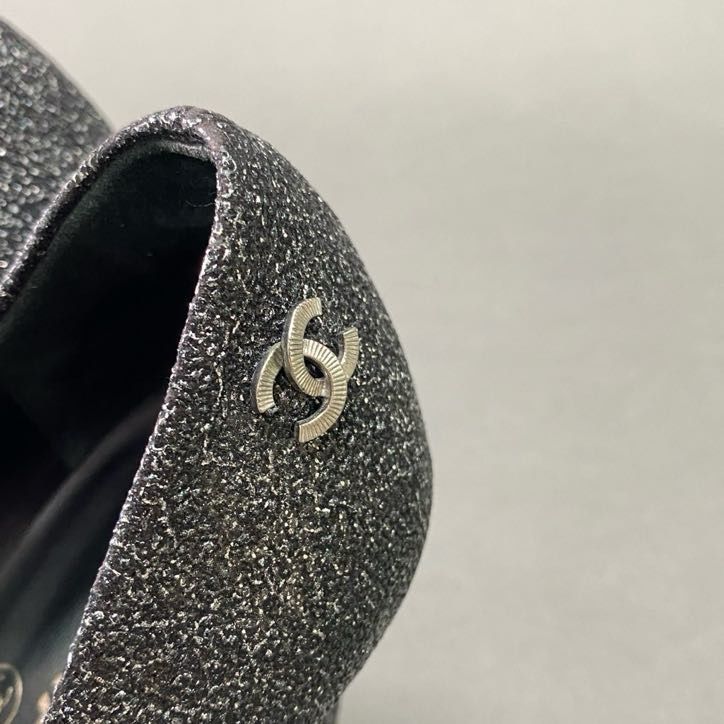 CHANEL シャネル　パンプス　グリッター　ココマーク 4f4 《美品》 CHANEL シャネル ココマーク エナメルトゥ