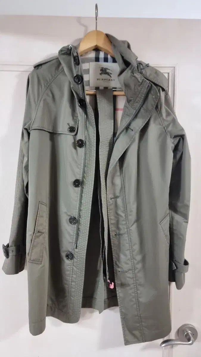バーバリー カーキ WHO フード トレンチコート GMサイズ ヴィンテージ
