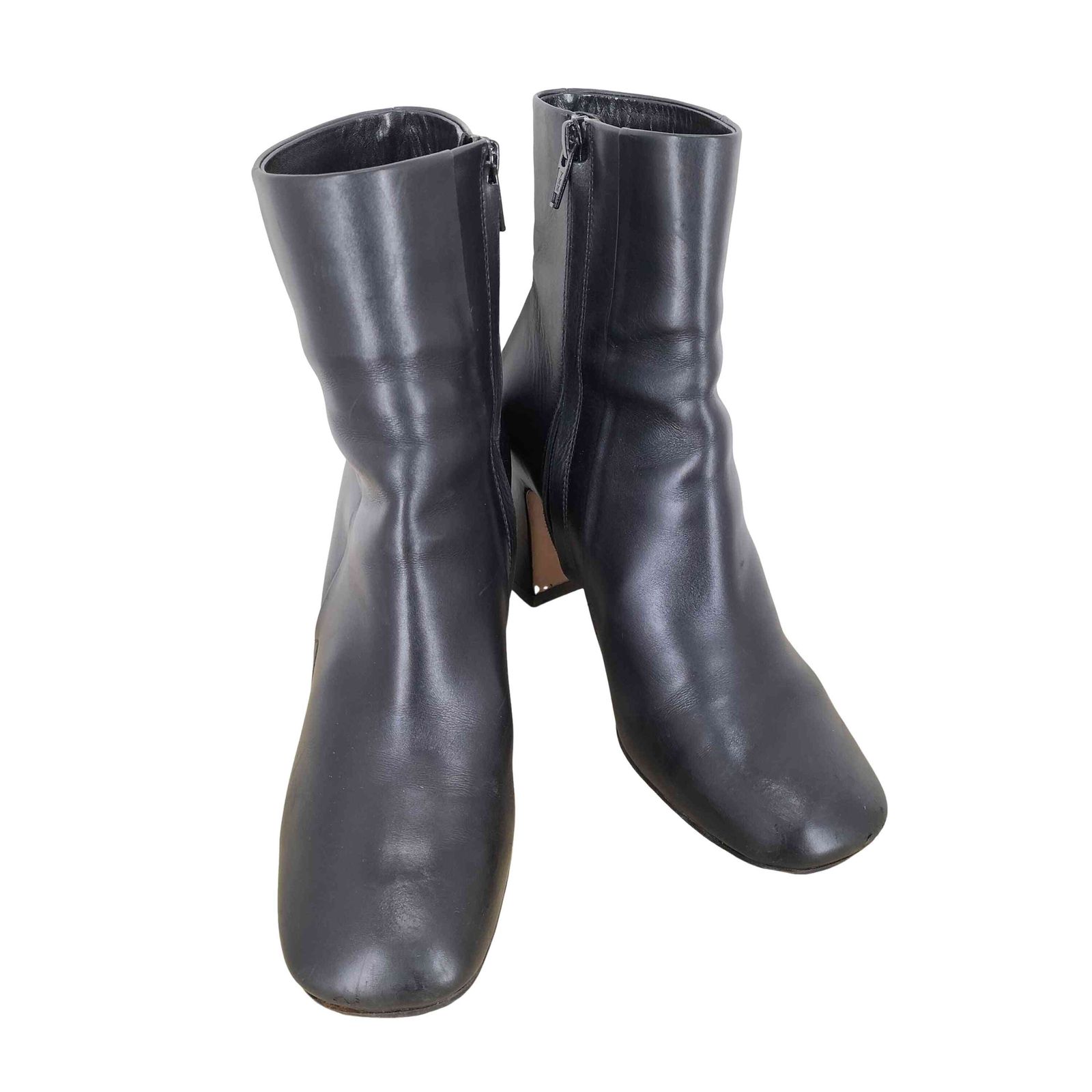 PELLICO ペリーコ】シルバージップ ショートブーツ 黒 35 1/2