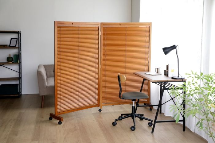 5営業日で発送 弘益 衝立2連 ミディアムブラウン JP-LB2 MBR 北海道 沖縄 離島への配送不可