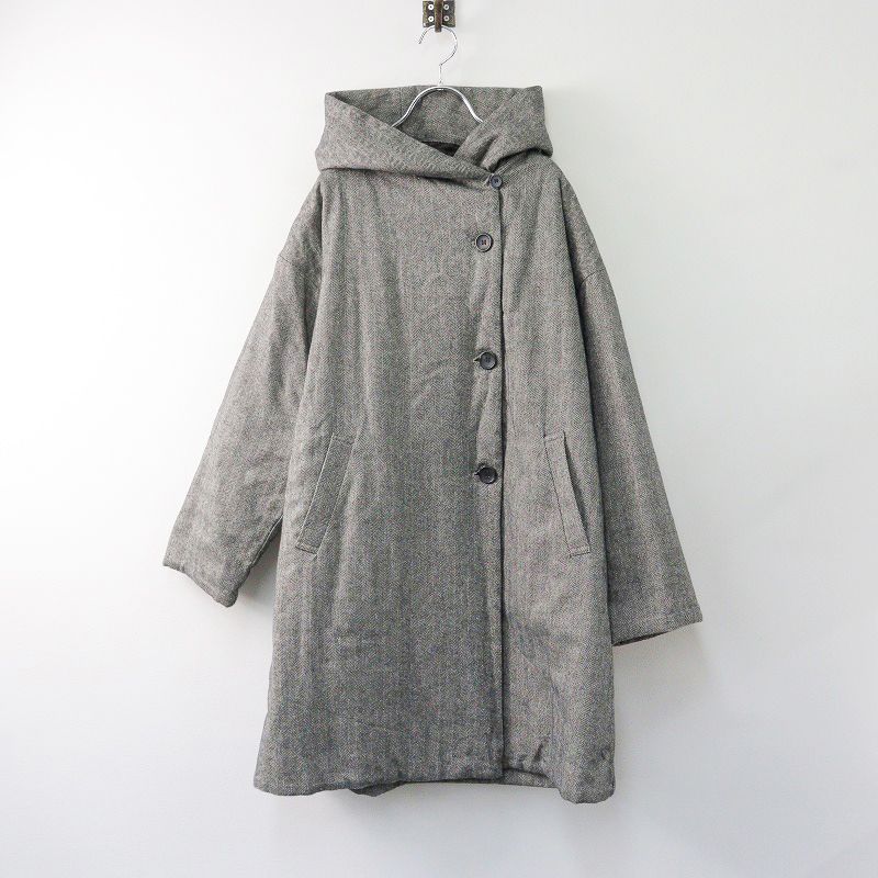 美品 ブルーウィロー blue willow 中綿入り コットンリネン
