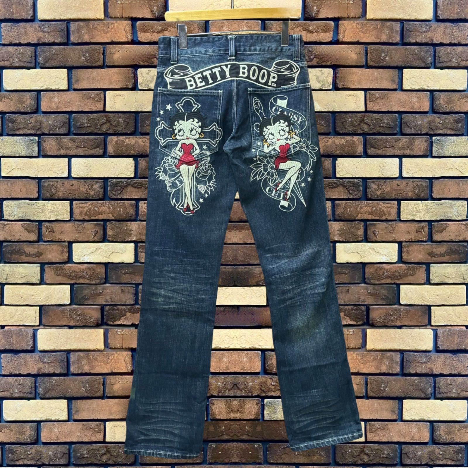 r*o様 新品級⭐︎フブ XLデニムジャケット キャラクター刺繍 40