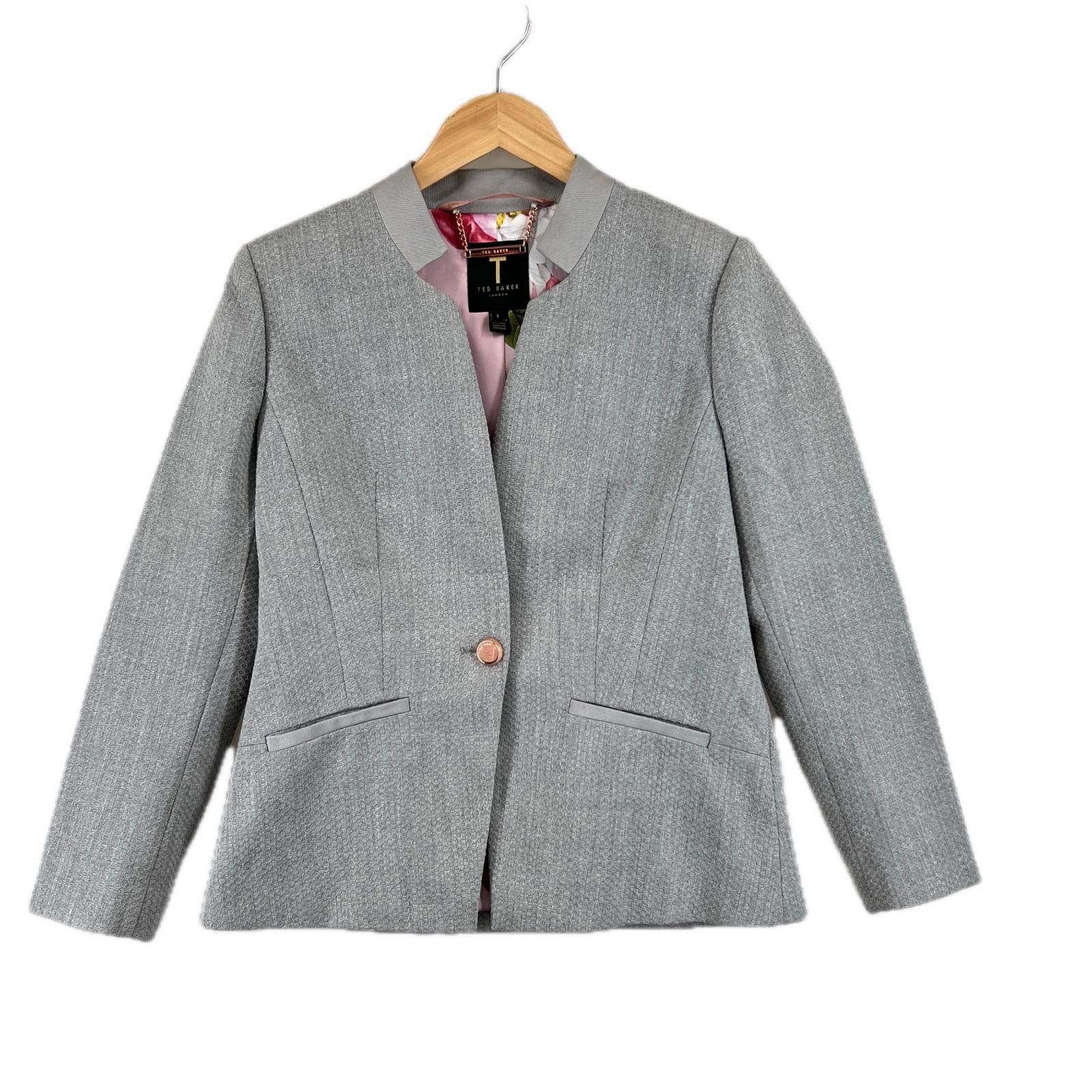 美品❣️Ted Bakerテッドベイカー❣️テーラードジャケット ポケット付 美品 TED BAKER テッドベーカー 無地 オールシーズン テーラード
