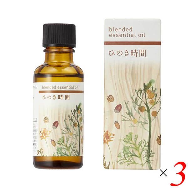 生活の木 ブレンドエッセンシャルオイル 30ml 3本セット ひのき時間