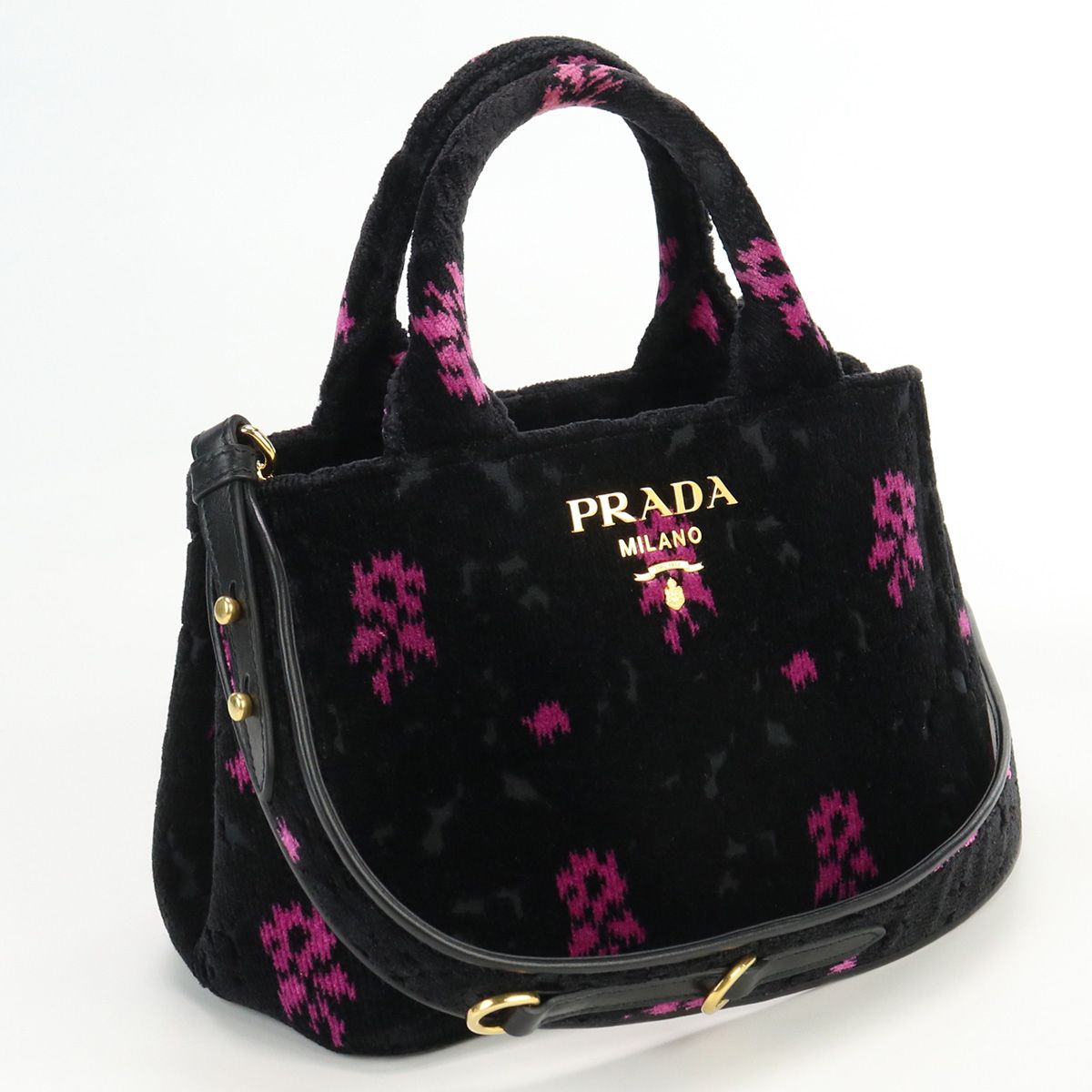 PRADA プラダ ベルベット2WAYバッグ カナパ 1BA038 トートバッグ ベロア【中古】 レディース - メルカリ