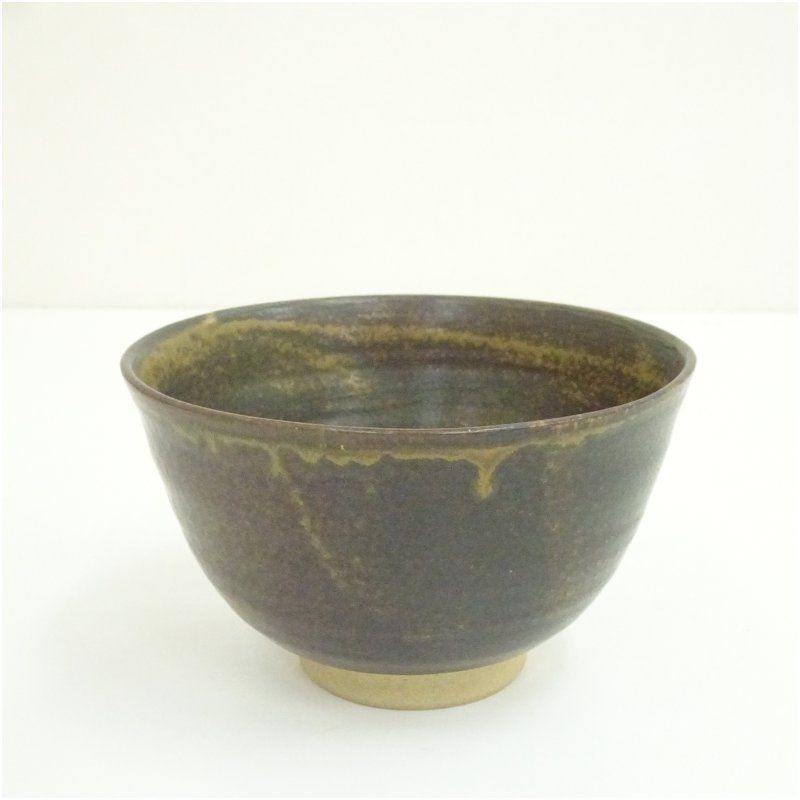 御代窯造 伊羅保釉茶碗（共箱） 茶道 抹茶 おしゃれ 抹茶茶碗