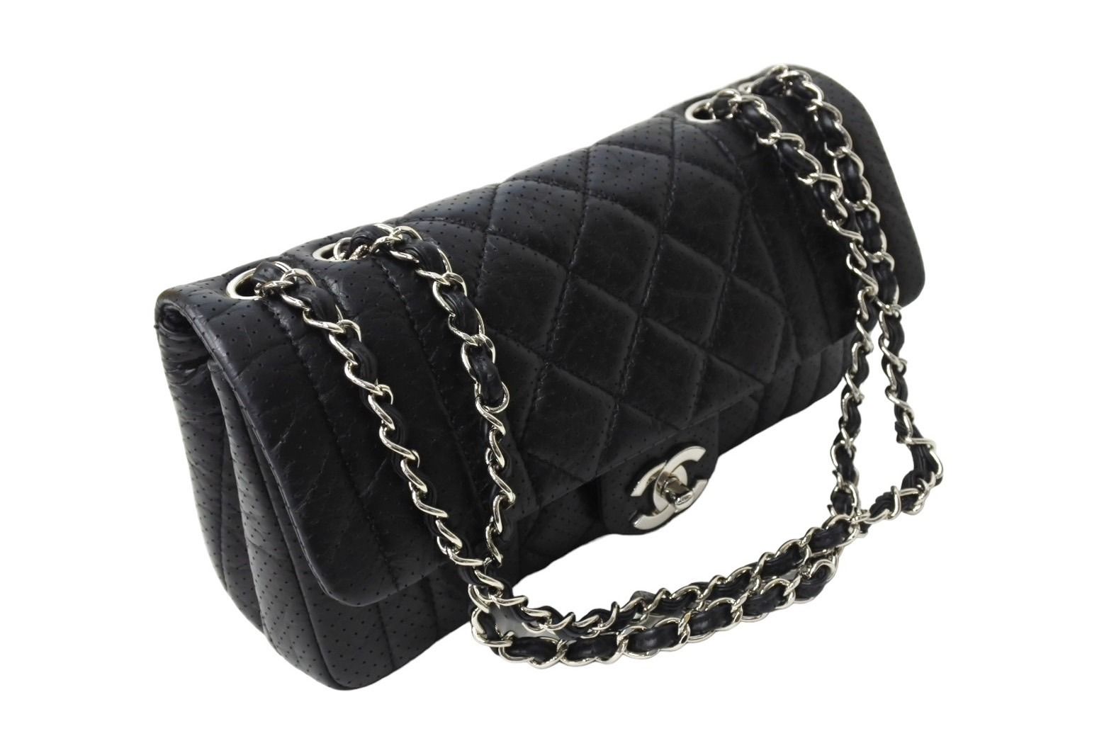 CHANEL シャネル マドモアゼル パンチング ショルダーバッグ ココ  