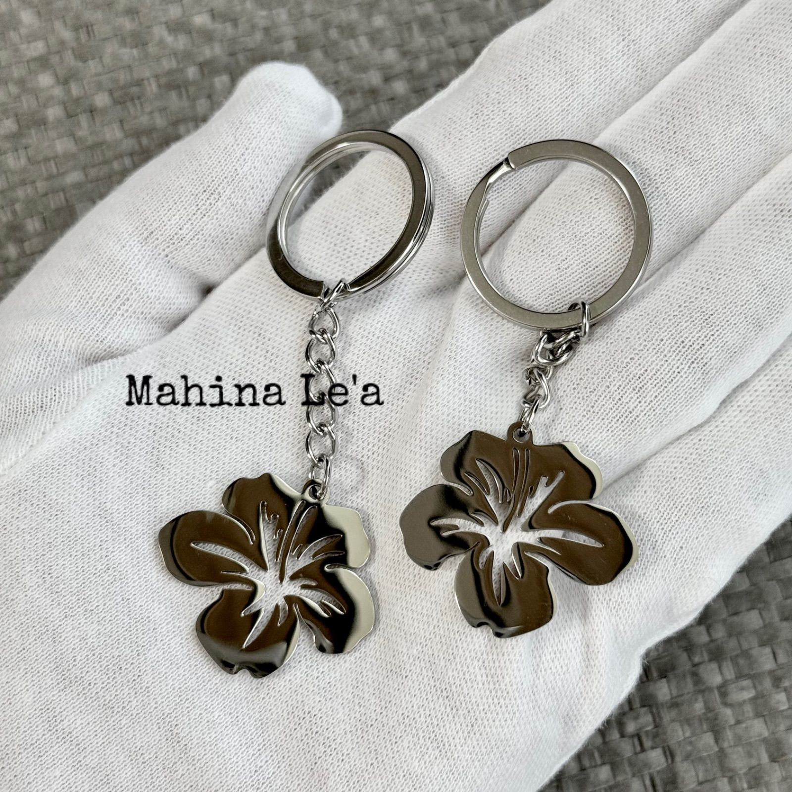 ♡たかりん♡　ハワイアン雑貨　ハンドメイド　ハイビスカス　プアマヌ 製作記録＊ Hawaiianfabric デニムハイビスカス🌺 ショルダー