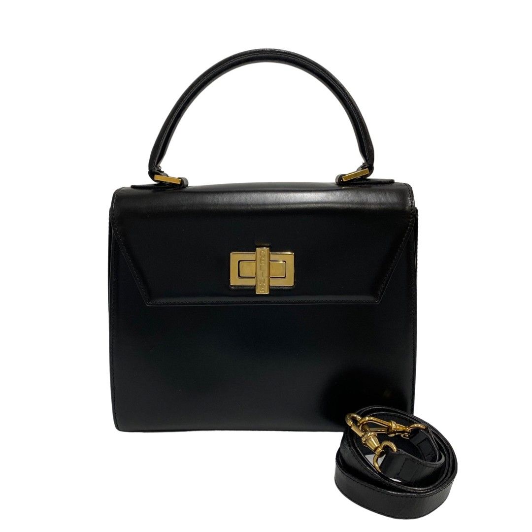美品 CELINE セリーヌ ヴィンテージ ロゴ ターンロック 金具