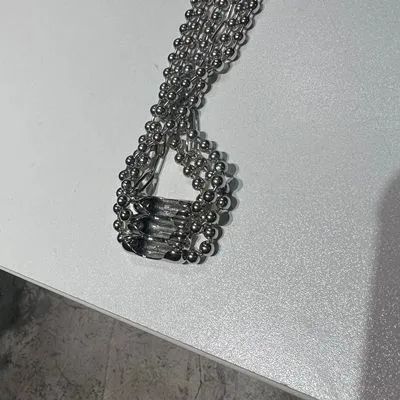 美品★AMBUSH⬛︎アンブッシュ⬛︎チェーンブレスレット⬛︎トラッドロゴ⬛︎シルバー 参考上代59400円 AMBUSH MONOGRAM LINK CHAIN BRACELET