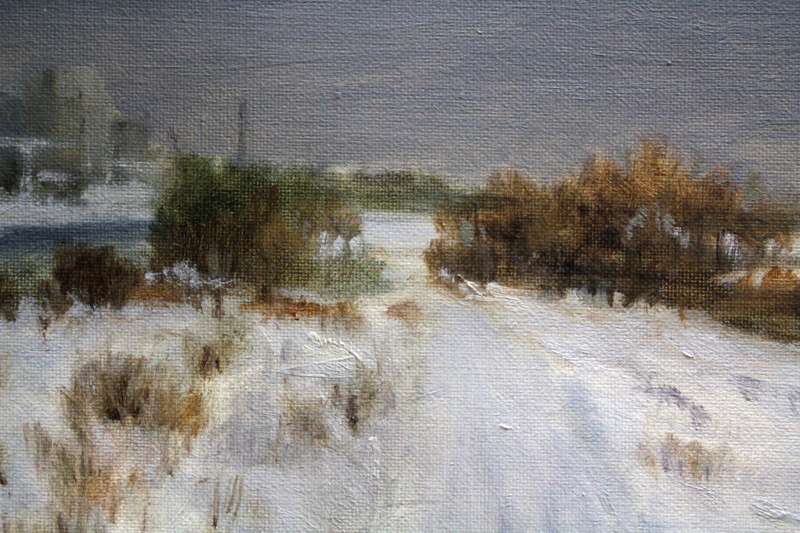 楓 久雄『初冬の忠別川』油彩画【真作保証】 絵画 楓 久雄『初冬の忠別川』油彩画【真作保証】 絵画 【公式通販】