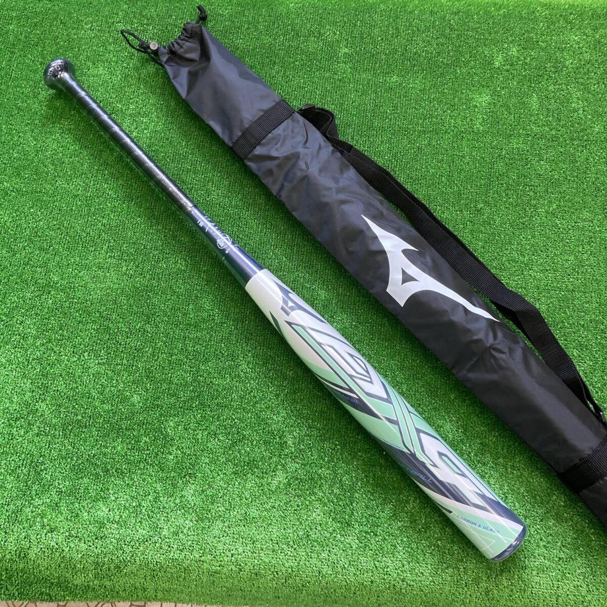 限定品 ミズノ 3号ゴムボール用バット AX4 84cm680g トップ