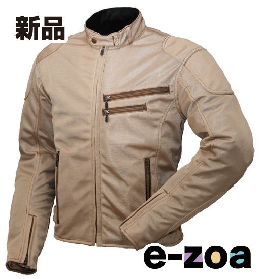 ROUGH-ROAD ラフアンドロード RR7313BEL ROUGH-ROAD RR7313 ライディングZIPメッシュジャケット ベージュ L 2265380