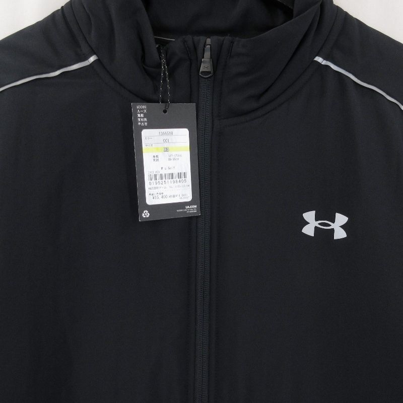 未使用 UNDER ARMOUR アンダーアーマー UA インサレート フルジップ 1366518 中綿ジャケット ブラック 黒 M 71009486