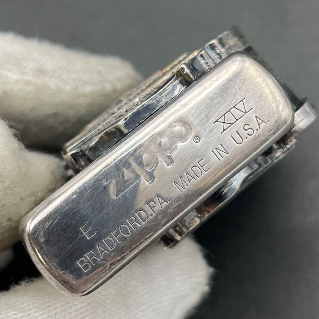 Zippo ハーレーダビッドソン ナックルヘッドエンジン 立体メタル貼り 