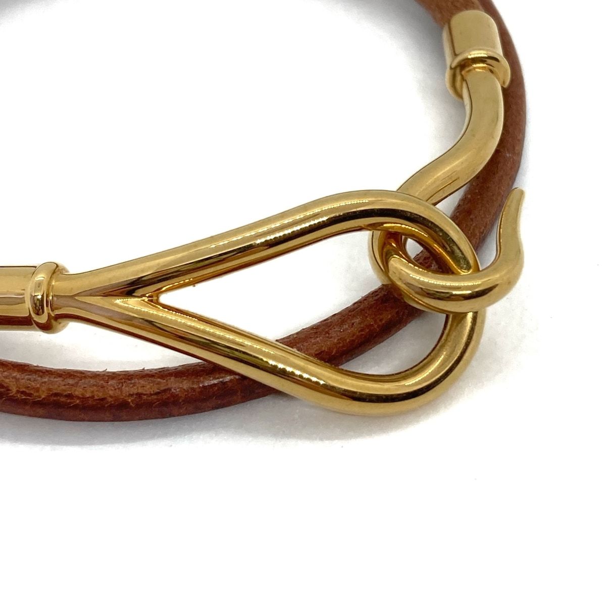抹*)様 HERMES ジャンボ　レザー バングル ゴールド レザーブレスレット 《ジャンボH》 | Hermès - エルメス-公式サイト