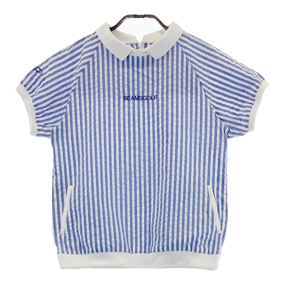 サイズ：M BEAMS GOLF ビームスゴルフ 半袖襟付きTシャツ シア