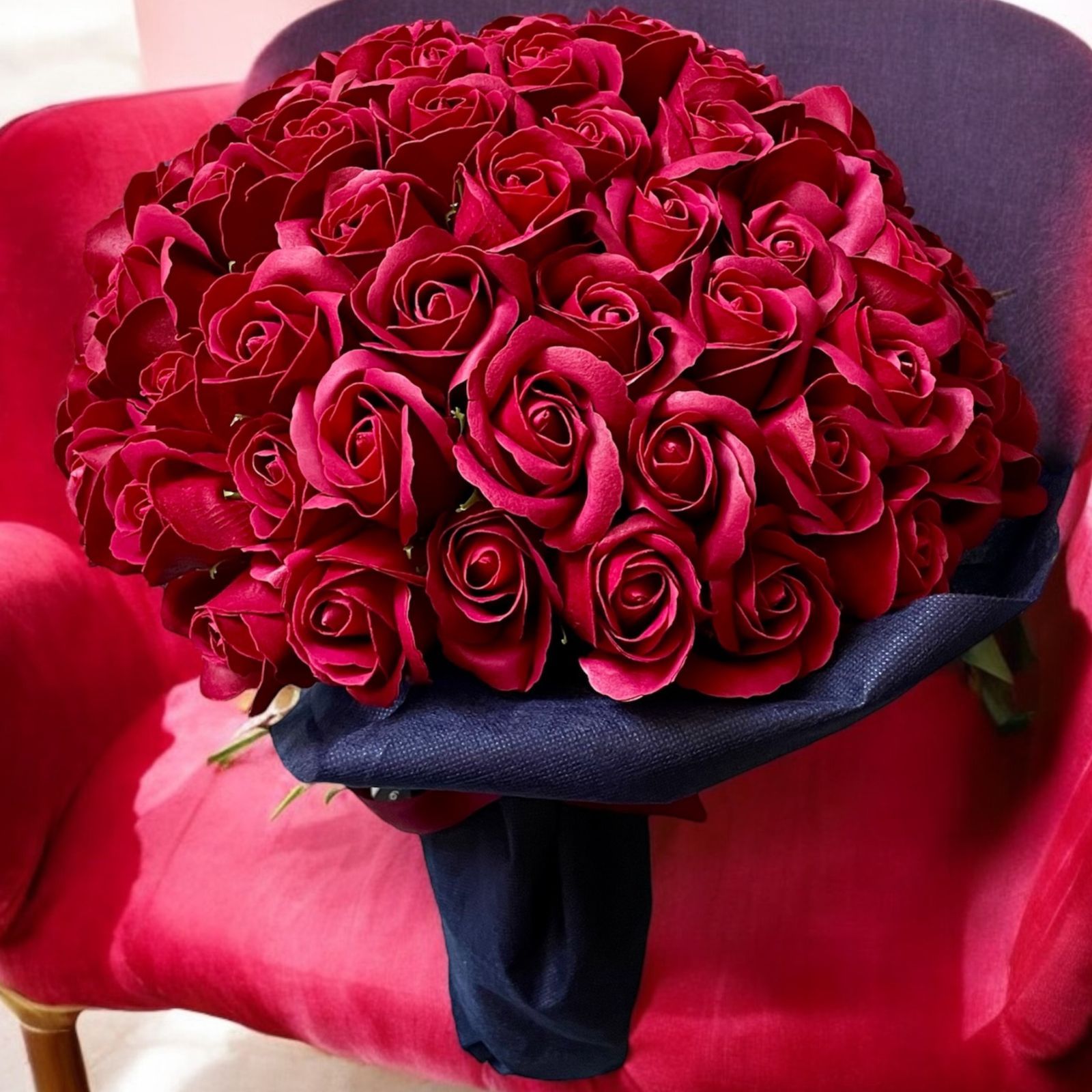 サヴォンローズ」 100本 花束 ワインレッド バラ 薔薇