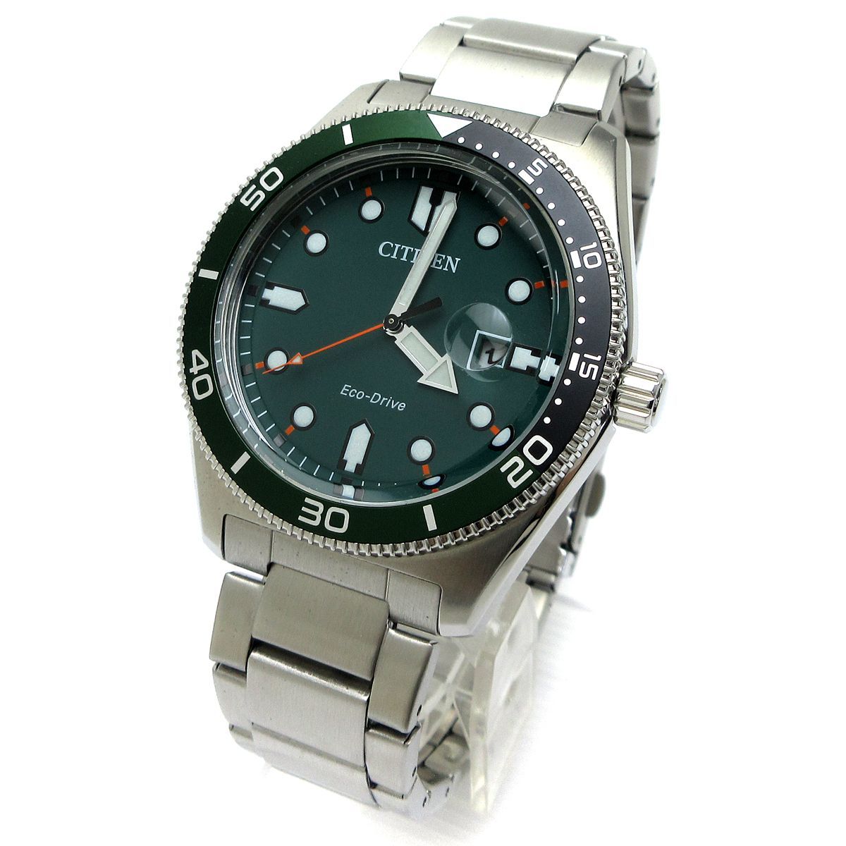 【新品】CITIZEN エコドライブ グリーン メンズウォッチ CITIZEN COLLECTION シチズンコレクション エコドライブ 電波