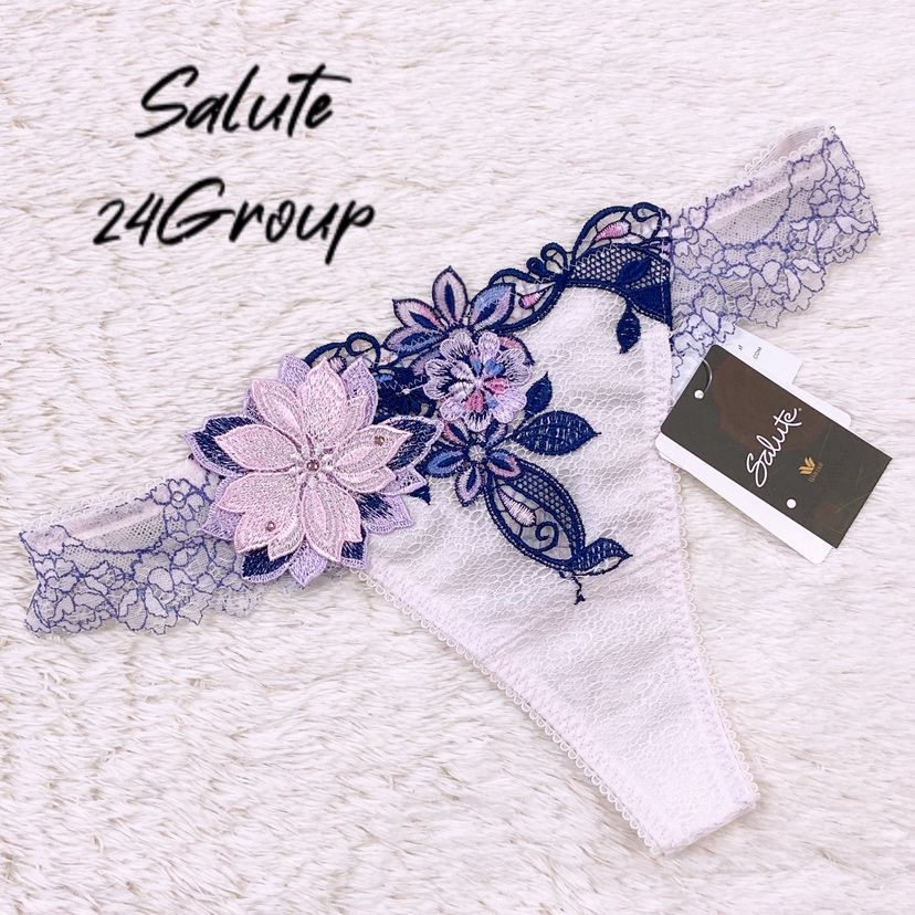 【新品タグ付き】Wacoal　Salute　ワコール　サルート　24グループ　24G　風と共に去りぬ　プレステージ　ショーツ　ソング　Tバック　パープル　紫　サルート女子　勝負下着　セクシー下着　デート　お泊まり　ハネムーン　新婚旅行　プレゼント　オシャレ
