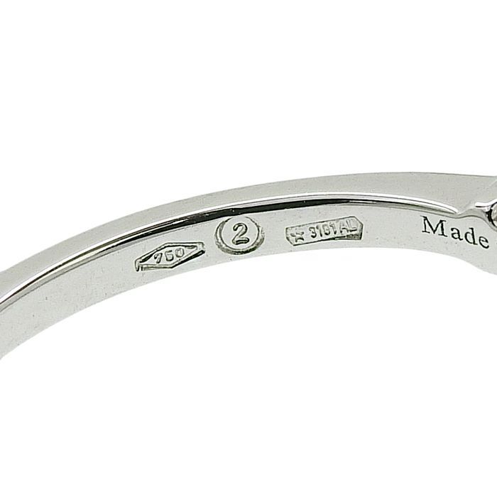 DAMIANI ダミアーニ ハーフエタニティ ダイヤ リング K18WG 750