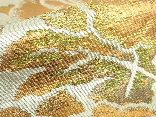 平和屋本店□最高級 龍村平蔵製 六通柄 本袋帯 松嶋牡丹錦 金銀糸 逸品