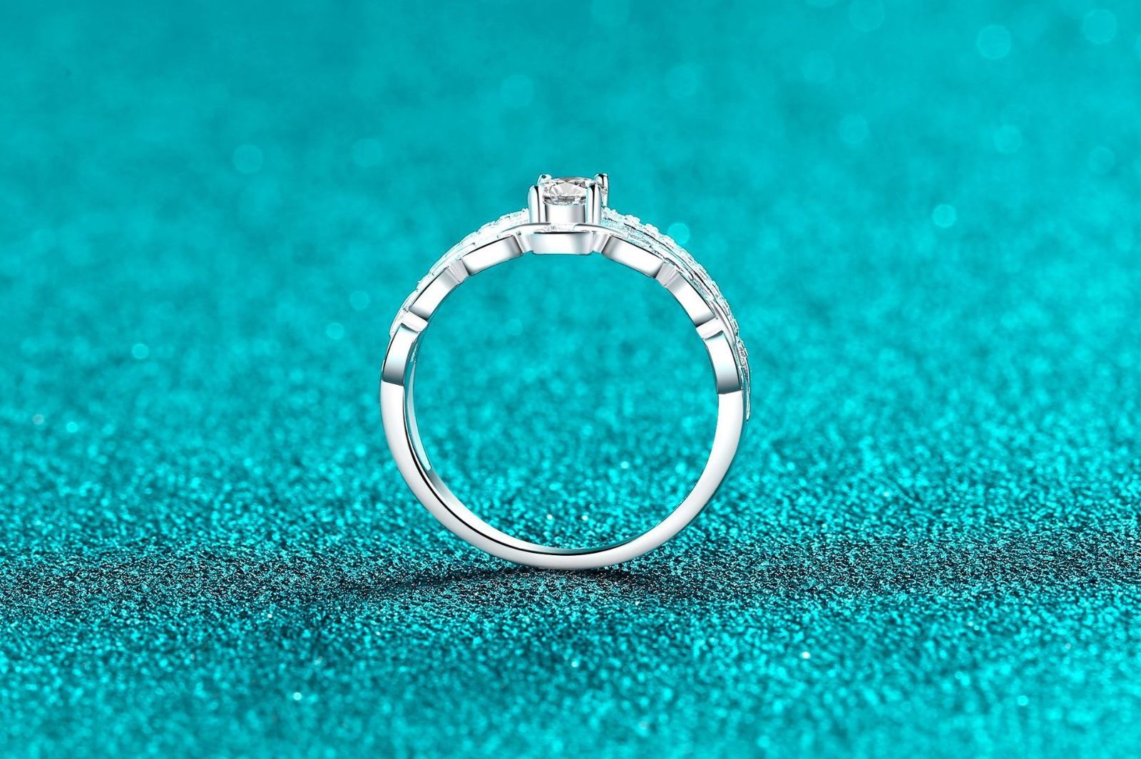 リング 指輪 モアサナイト 0.39ct シルバー925 人工ダイヤモンド