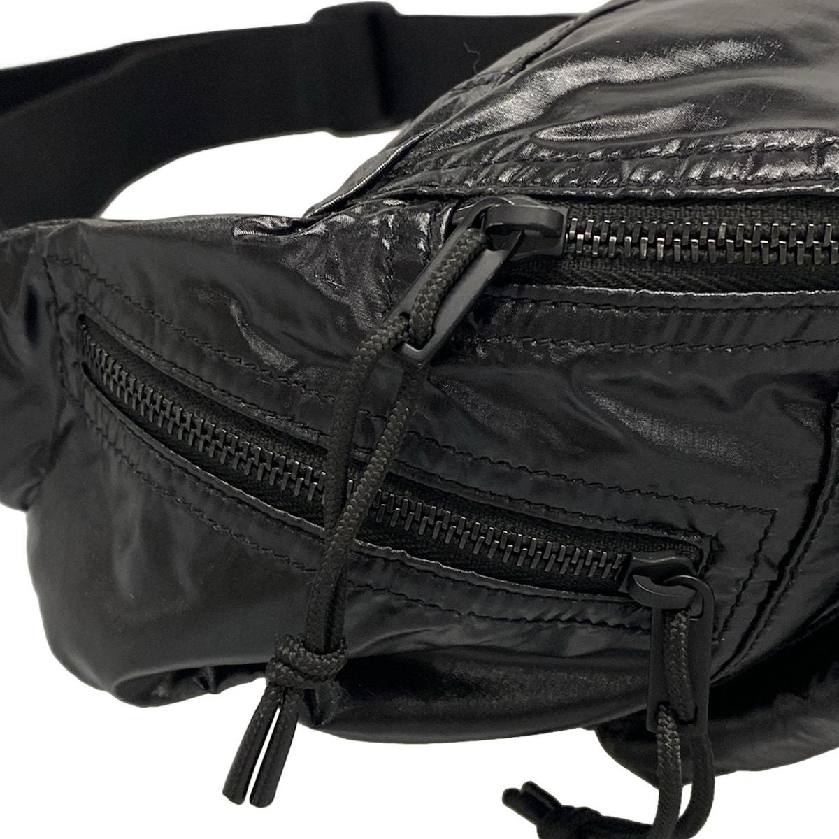 SAINT LAURENT PARIS サンローランパリ ウエストポーチ ヌックス クロスボディバッグ 581375 黒 DECORATOM_COM_BR