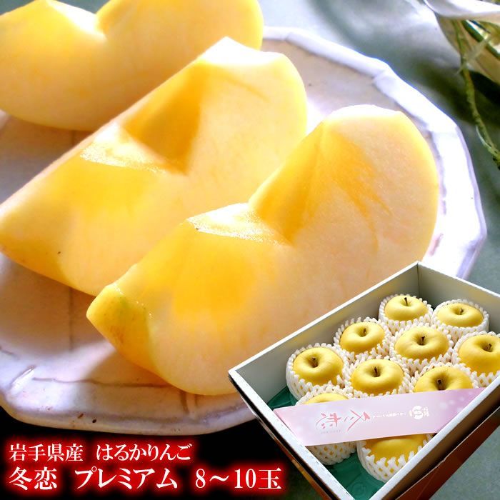 岩手県産はるか お歳暮 りんご 林檎 リンゴ 冬恋 はるか 8〜10玉 12月中旬頃からの発送 冬ギフト 内祝い 出産内祝い お祝い 謝礼 お礼 お見舞い 快気祝い お供え ご霊前 手土産ギフト ゴルフコンペ ご結婚お祝い