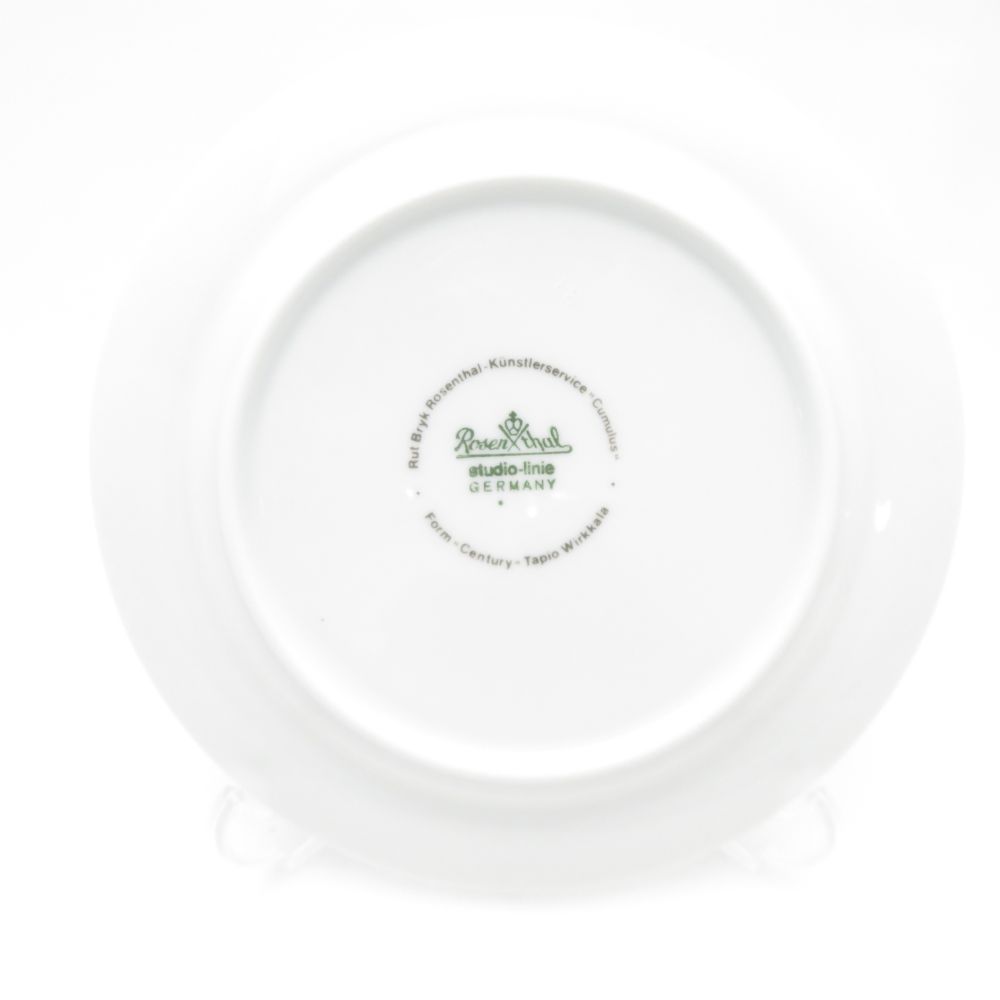 Rosenthal - 美品 Rosenthal ローゼンタール タピオヴィルッカラ キュムラス 中皿 5枚 セット 16cmプレート ケーキ デザート 雲 SO3277X1 美品 Rosenthal ローゼンタール タピオヴィルッカラ キュムラス