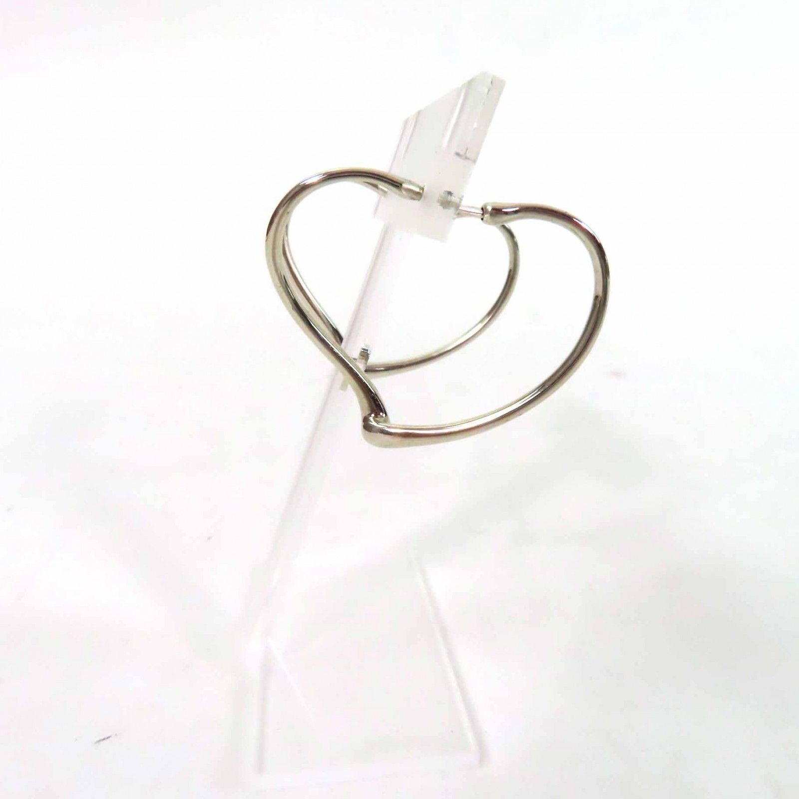 極美品◎TIFFANY&Co. ティファニー オープンハート フープピアス 両耳